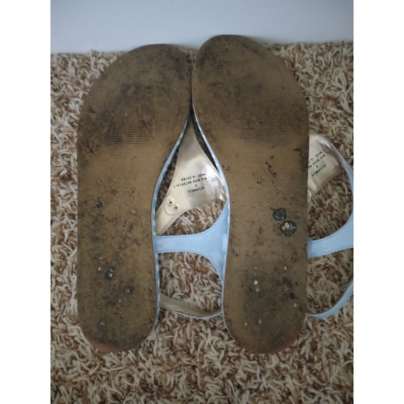 Guess Factory Carmela Powder Blue T-Strap Sandals - Picture 3 of 4